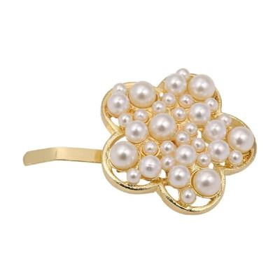 

Pearl Hair Clips for Women Girls Artificial Pearl Decorative Wedding Flower Hair Pins Hair Styling Accessories
