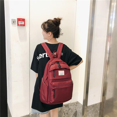 

Junior high school bag girl Korean version of high school ancient sense of girl Sen department backpack inthe wind hundred&two