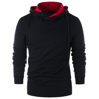 

Contrast Color Drawstring Hoodie