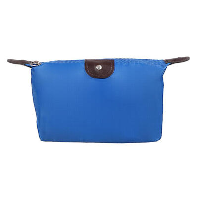 

Folding Waterproof Dumpling Shape Makeup Bag Travel Pure Cosmetic Organizer