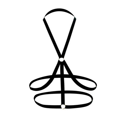 

Toponeto Sexy Women Ladies Hollow Strappy Bra Cage Crop Top Bustier Tops