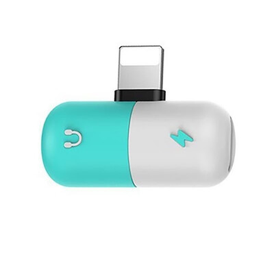 

Dual Headphone Jack Audio Charging 8Pin Adapter for iPhone X 8 7 Plus