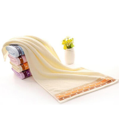 

1Pcs Towel Simple Solid Color Thick Home Use Towel Gift Towel 7335cm