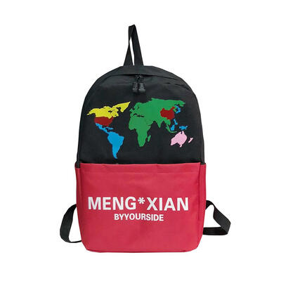 

Hit Color Backpack Large Capacity Printing Unisex Travel Nylon School Bags