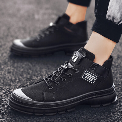 

Mens Shoes Autumn Korean Version High-Up Martin Boots&Slipper Shoes in Sports