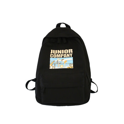 

Japanese version of canvas ancient feeling girl bag female Korean high school ins wind simple college students campus backpack