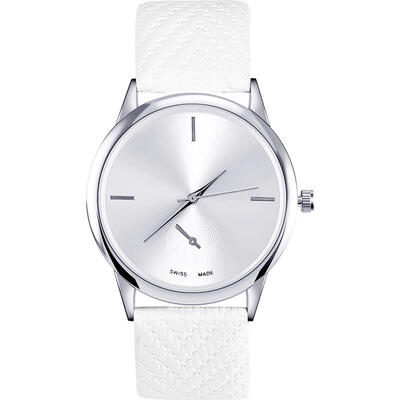 

Womens Fashion Casual Quartz Analog Leather Watch Rose Gold WatchCase Lady Dress Watches