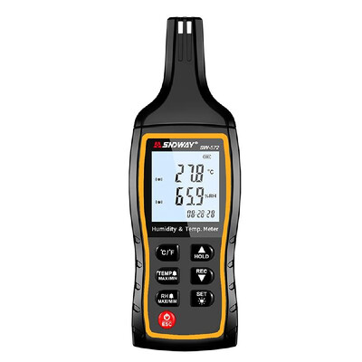 

SNDWAY High Accuracy Digital Temperature&Humidity Meter LCD Thermo-Hygrometer Mini Thermometer Hygrometer with MaxMinData Ho