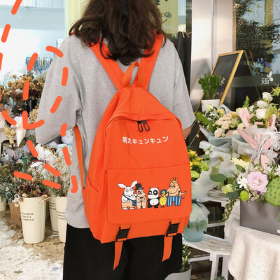 

Ins wind bag female Korean high school students simple Joker Mori junior high school girls backpack