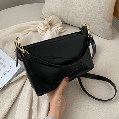 

Tailored Womens Crossbody Wild Simple Chain Shoulder Splice Fashion Messenger Bags