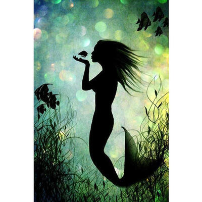 

5D DIY Full Drill Diamond Painting Mermaid Cross Stitch Embroidery Crafts
