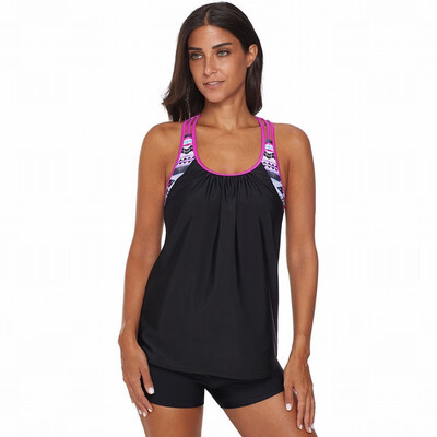 

Tankini vest two-piece mothers beach swimsuit