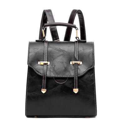 

Travel Backpacks Women Leather Shoulder School Bags Preppy Style Knapsack