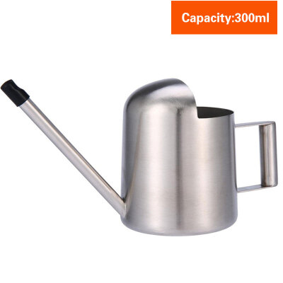 

300mL Stainless Steel Watering Can Garden Plant Flower Long Mouth Garden Sprinkling Pot Durable Long Mouth Garden Sprayer Pots