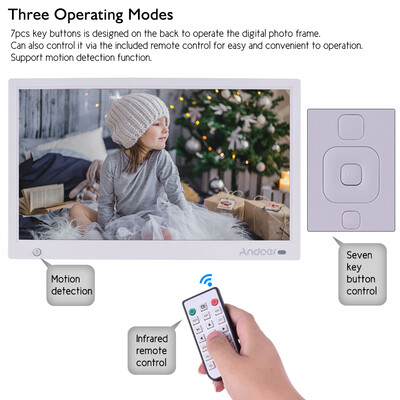 

Andoer 156 Inch 19201080 IPS LED Digital Photo Frame Electronic Picture Album Advertising Machine Scroll Subtitle Motion Detecti