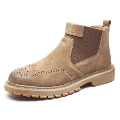 

Fashion big scalp boots set of feet short boots British mens boots tide