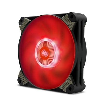 

Aigo ICY-Series X1 120mm LED Computer Cases CPU Coolers Radiators Ultra Quiet Computer PC Case Fan 1 Pack Red
