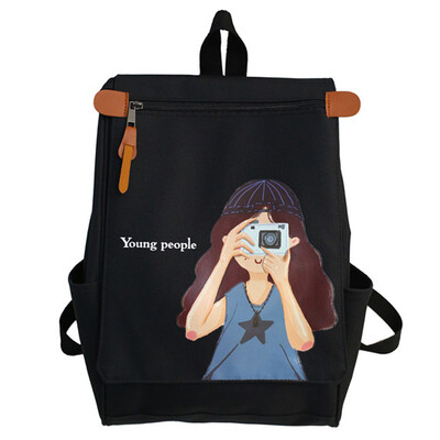 

Insfeng schoolbag female Korean version of senior high school students antique Fashion Shoulder Bag Computer Backpack