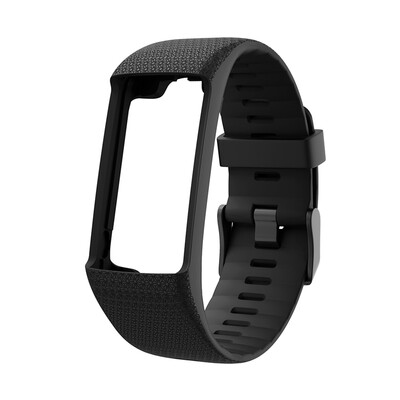 

Silicone Replacement Strap Black Buckle Wristband Watch Band for Polar A360 A370 GPS Smart Watch Smart Bracelet