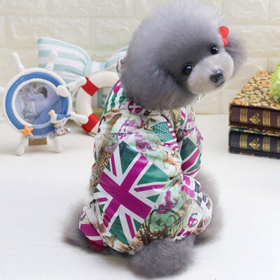 

Pet Cat Dog Autumn Winter Thickening Outfit Pet Dog Clothes Warm Jumpsuit Fashion 4 Legged Coat For French Bulldog Pet