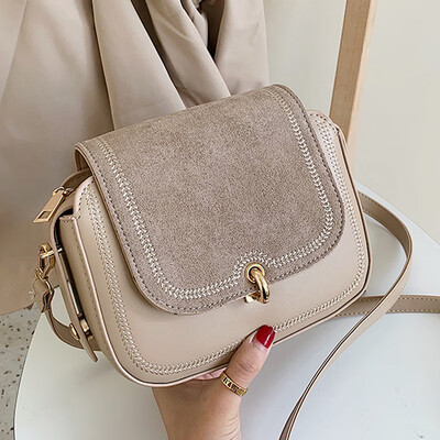 

North bag leisure texture bag woman 2019 new fashion Korean version of the fashion 100 lap fashion single shoulder slanted small s