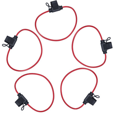 

Tailored 5pcs In Line Mini Fuse Holder Proof For 12V 30A Fuses Car Bikewithout fuse