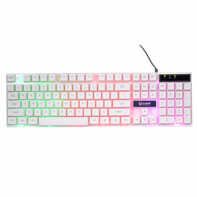 

Kingangjia X100 Rainbow LED Backlit Gaming Keyboard Mechanical Feel Illuminated Keyboard
