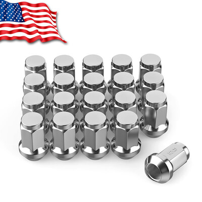 

20 Chrome 12x20 Wheel Lug Nuts Acorn Bulge Closed end for Ford Explorer Mustang