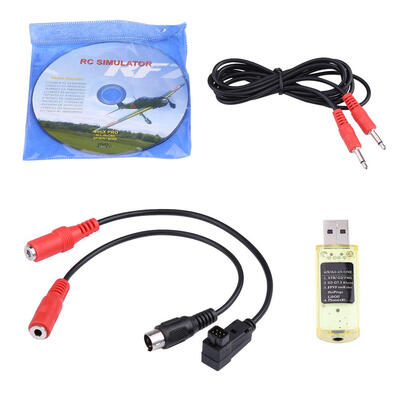 

Greensen USB Simulator RC Simulator22 in 1 RC USB Simulator with Cables for Realflight G7 G6 G5 Phoenix 4 E2HG