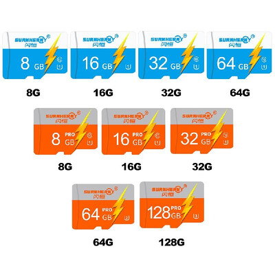 

High Speed Memory TF Card HD Camera Storage Cards Orange&128GB