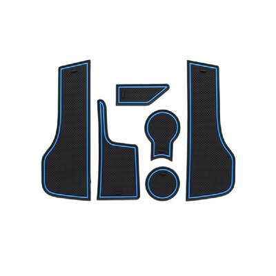 

Car Red Interior Door Non-slip Cup Pad Mat Gate Slot Pad For LADA VESTA Interior Door PadCup MAT 6pcs PVC