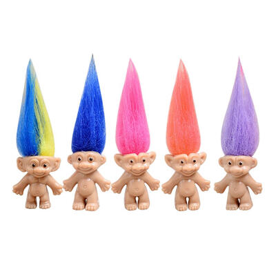 

5pcsset Plastic Magic Hair Fairy Vintage Big Devil Dolls for Kid Play Toys