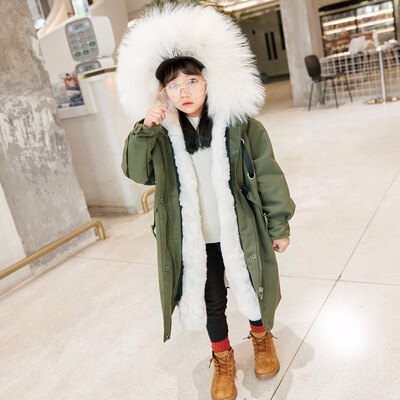 

Baby girl winter clothes winter girl jacket autumn baby girl jacket natural fox fur collar girl jacket discount warm childrens