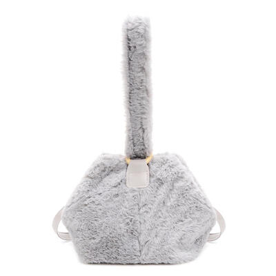 

Fashion Women Small Shoulder Plush Bag Messenger Handbags Solid Color Totes