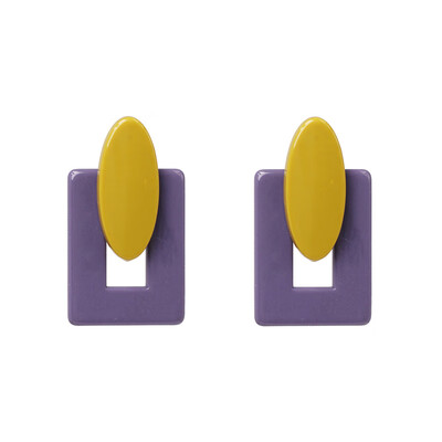

JURAN 2019 NEW ARRIVAL Vintage RESIN Geometric stud earrings big round statement earrings party jewelry Accessories