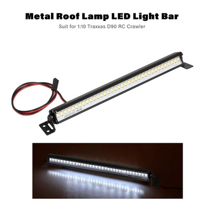 

Siaonvr Metal Roof Lamp LED Light Bar for 110 Traxxas SCX10 D90 RC Rock Crawler Car