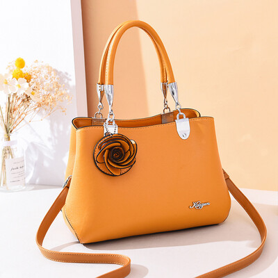 New temperament casual flower handbags wild basic flower flower shoulder bag shoulder bag mother bag