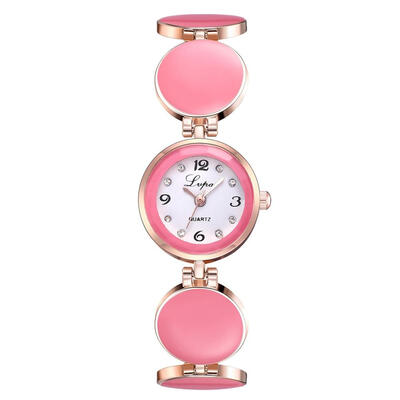 

Hot Fashion Watches Women Round Stringed Strap Simple Watch Quartz Wristwatch Casual Clocks Gift Relogios Feminino 6 Color