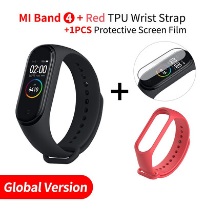 

2019 Original Xiaomi Mi Band 4 band3 Smart Color Screen Bracelet Heart Rate Fitness 135mAh Bluetooth50 50M Swimming Waterproof