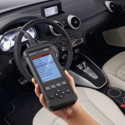 

Beautytrees Launch OBDII Scanner Creader 9081 code reader Scanner With Air bag Battery Management System Reset