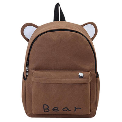 

Women Casual Preppy Chic Girls Canvas Backpacks Rabbit Shape Schoolbags