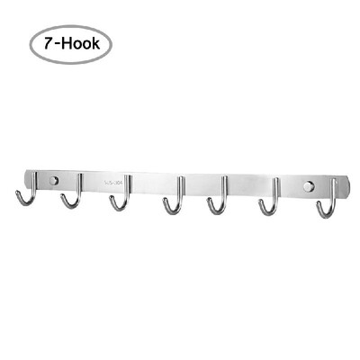 

Stainless Steel Hook Rack Coat Hook Rack Wall Mounted SUS304 Brushed Hook Rail Hat Hook Rack