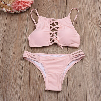 

Women Summer Swimwear Bikini Set Push-up Padded Bra Bathing Suit Swimsuit
