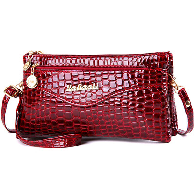 

2018 new diagonal cross bag double zipper shoulder bag purse mom buy food bag diagonal mobile phone bag