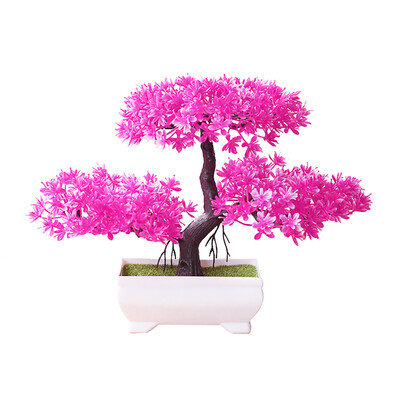 

Welcoming Pine Bonsai Simulation Artificial Potted Plant Ornament Home Decor