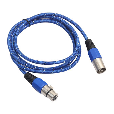 

Weaving 3 Pin XLR Microphone Cable Male to Female Audio Extension Cord