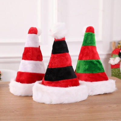 

Christmas Cap Thick Ultra Soft Plush Cute Santa Claus Holiday Fancy Dress Hat