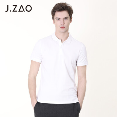 

Tokyo Tokyo made JZAO mens liquid ammonia cotton short-sleeved polo shirt white S 16588A