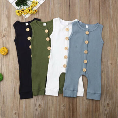 

UK Newborn Infant Baby Girls Boys Summer Clothes Romper Jumpsuit Bodysuit Outfit