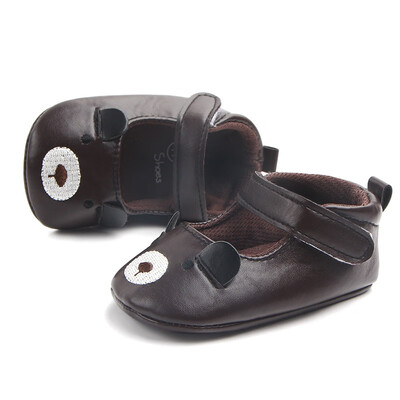 

Spring Autumnborn baby Cute Shoes Baby Princess Cartoon Anti-slip Soft Shoes PU Hook Animals Style Shoes for Baby 3 Color